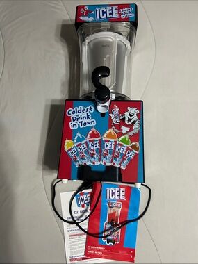 ICEE Red and Blue Slushie Machine - ICEE Brand Home Party Dispenser